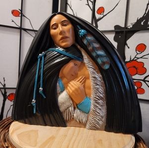 SITTRE PROD INC NATIVE AMERICAN ART "THE HUG" 1994 EDITION SIGNED BY ARTIST "AG"